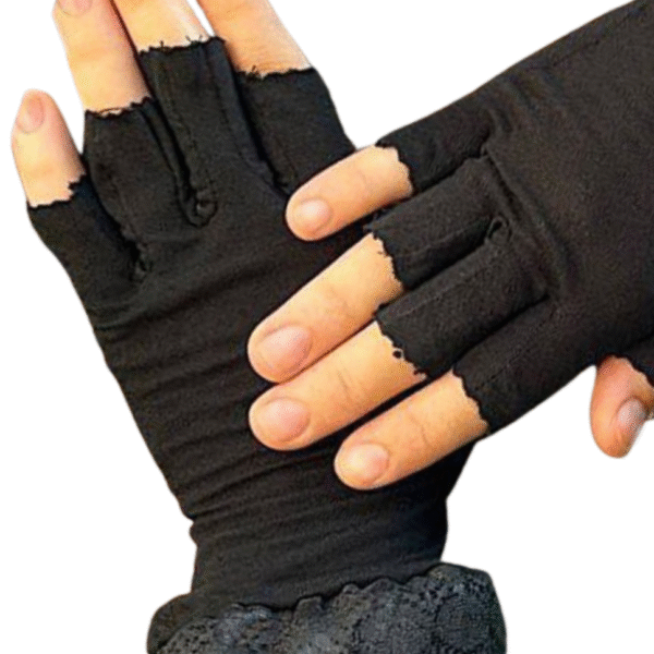 كفوف نص أصابع